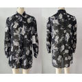 Retro Floral Pattern Long Sleeves Loose Lay's Shirts